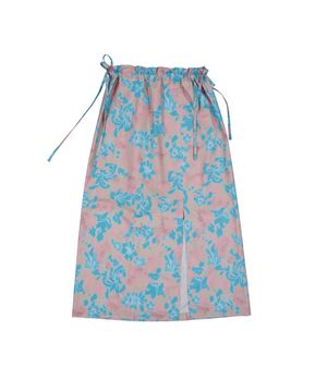 플라워 슬릿 스커트 (베이지)