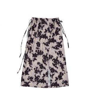 플라워 슬릿 스커트 (그레이)