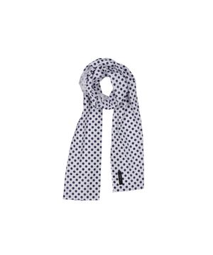 폴카 도트 롱 스카프 (화이트)