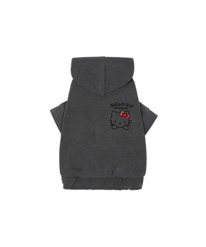 헬로키티X아루마루 펫 오리지널 후드집업 자켓_차콜