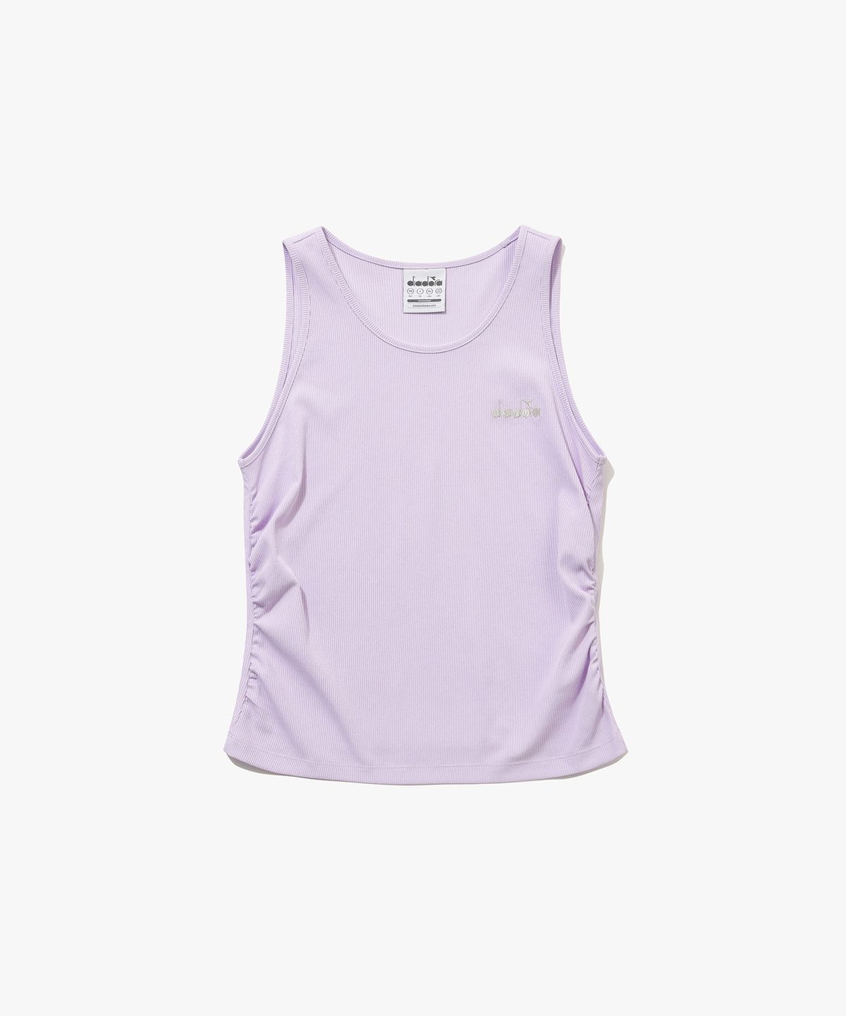 디아도라(diadora) 골지 셔링 슬리브리스 우먼 VIOLET