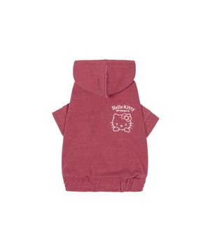 헬로키티X아루마루 펫 오리지널 후드집업 자켓_레드