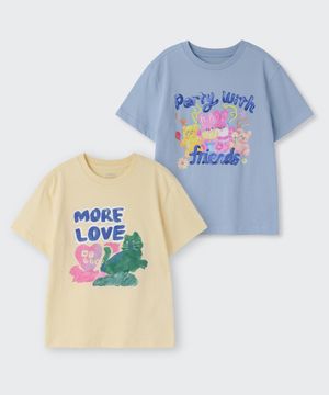 [슬로코스터 컬래버] 릴렉스드 티셔츠 2팩 3