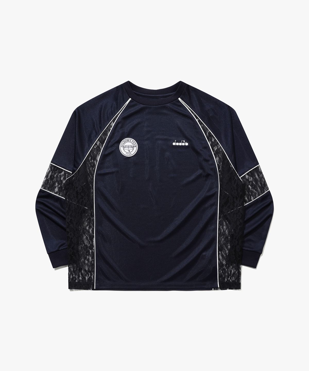 디아도라(diadora) 풋볼 무드 레이스 믹스 티셔츠 우먼 NAVY