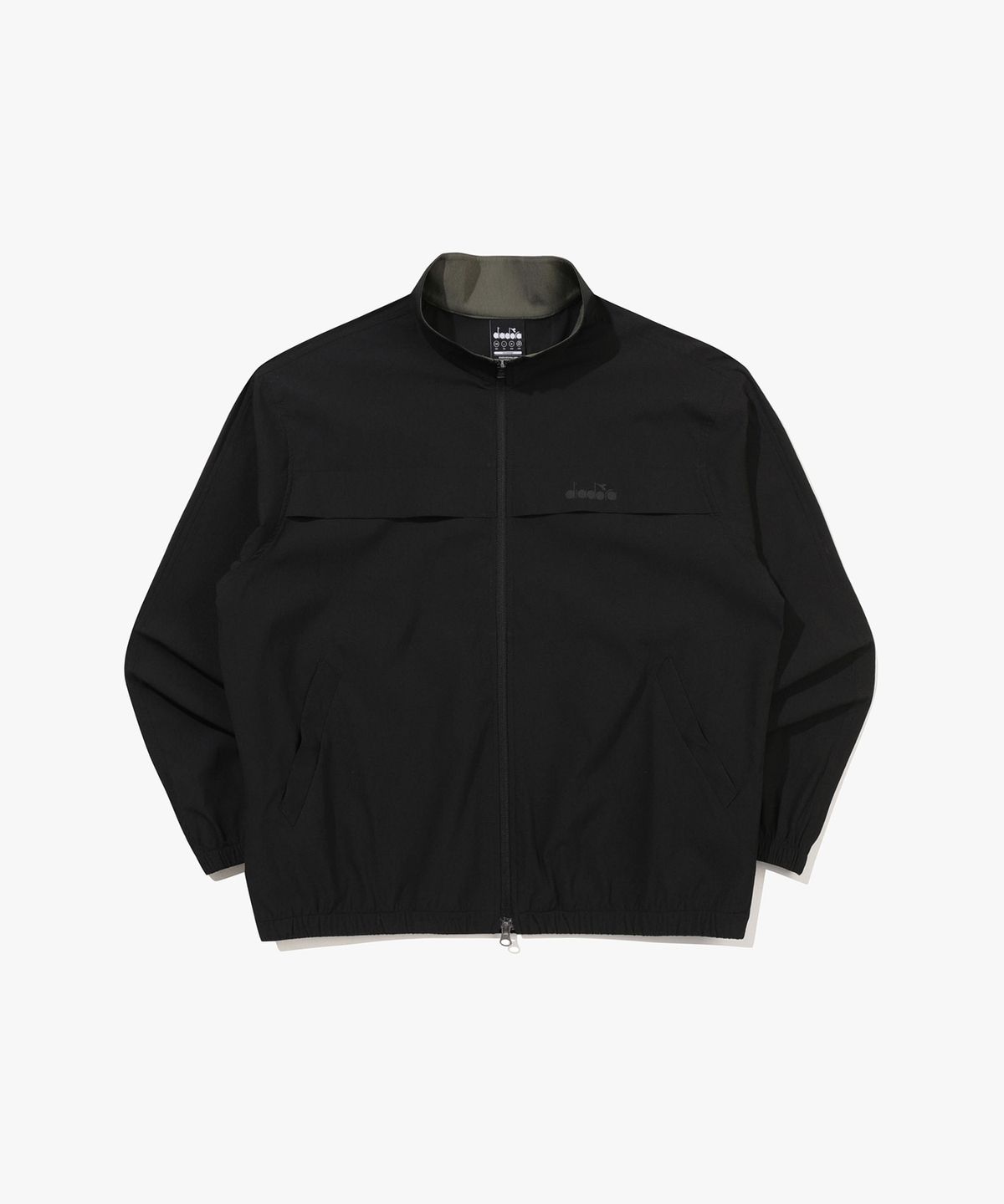 디아도라(diadora) 마이크로 플리츠 자켓 BLACK