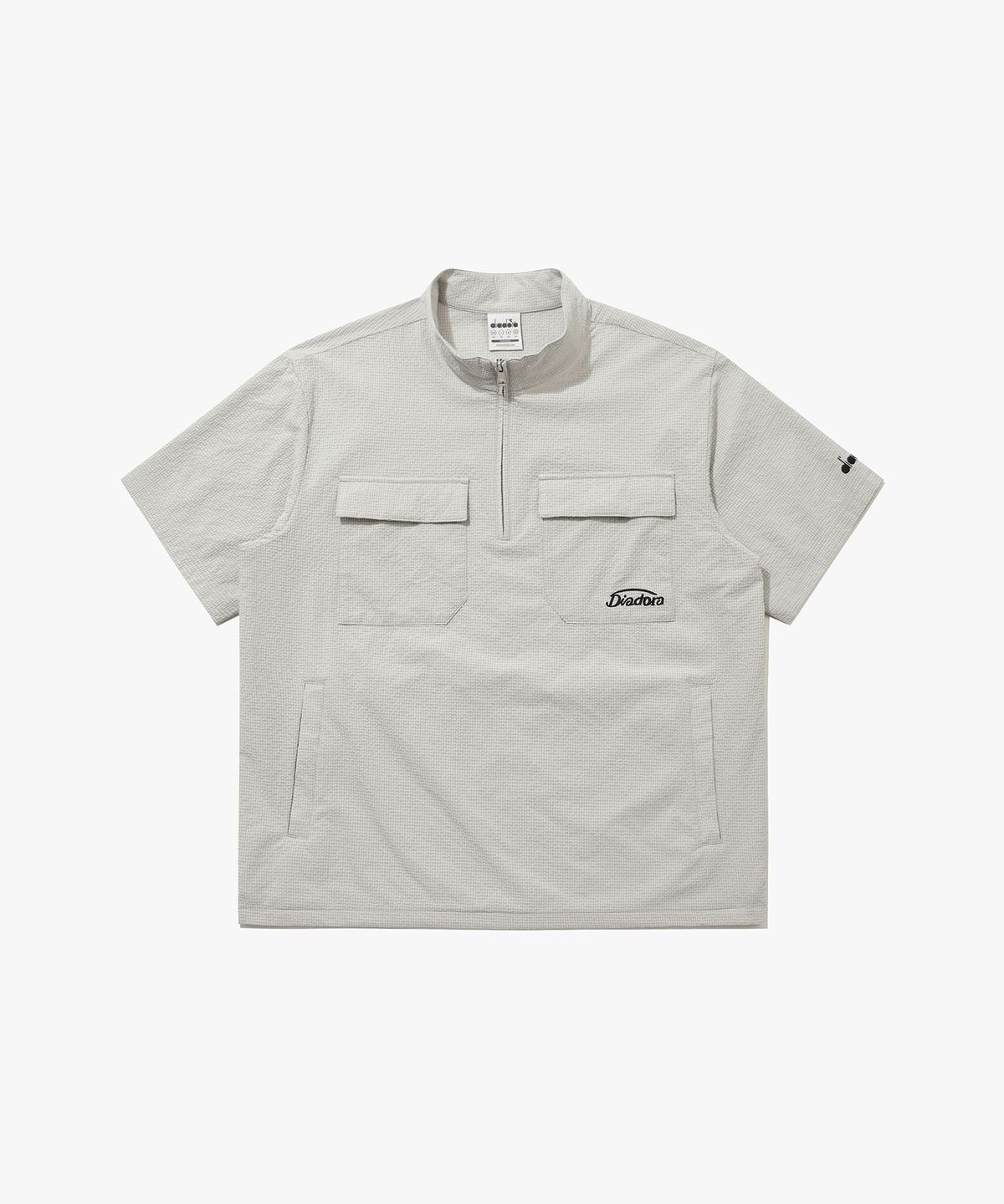 디아도라(diadora) 에어서커 반팔 아노락 BEIGE