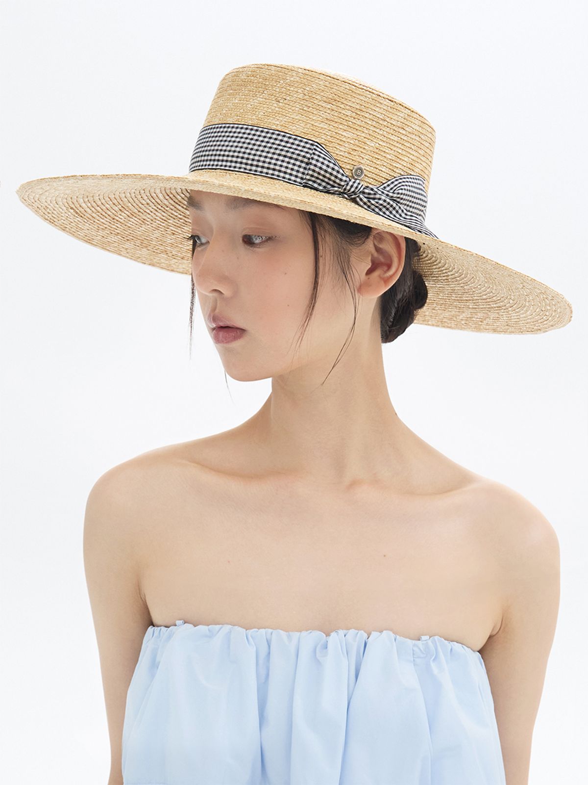 브라운햇(BROWNHAT) 사브리나 와이드 스트로 햇