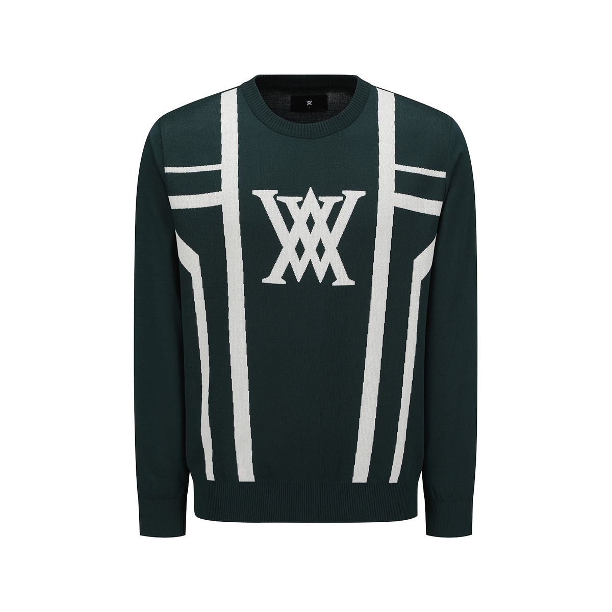 어뉴골프(ANEW GOLF) MEN LINE BLOCKED ROUND SWEATER_DN