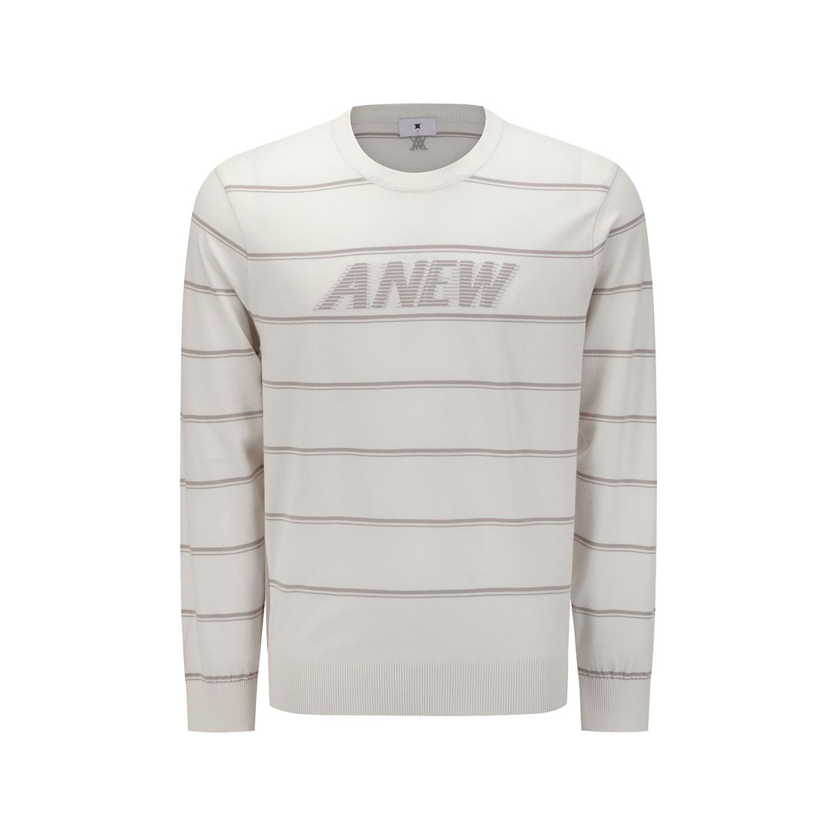 어뉴골프(ANEW GOLF) MEN STRIPE ROUND SWEATER_IV