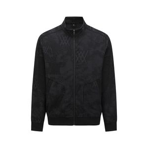 MEN EMBO JACQUARD JACKET_BK