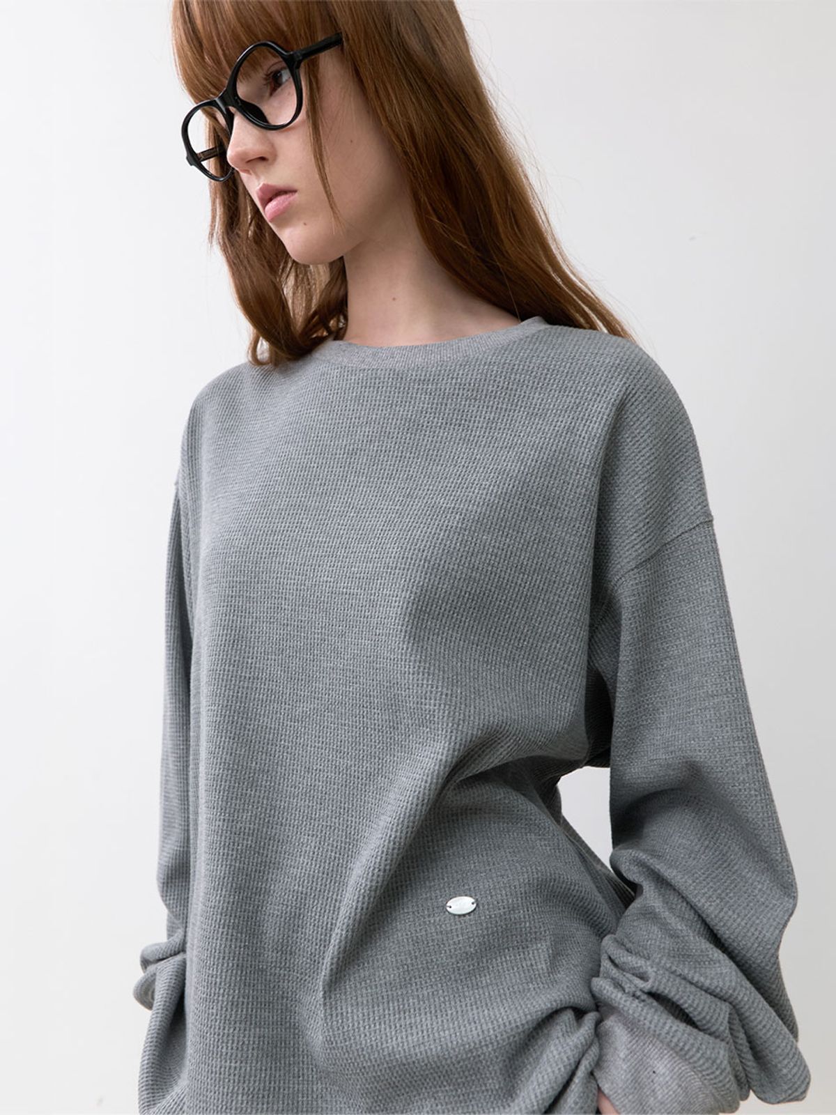 아틀리에 나인(ATELIER NAIN) WAFFLE LONG SLEEVE TEE (T-7193)