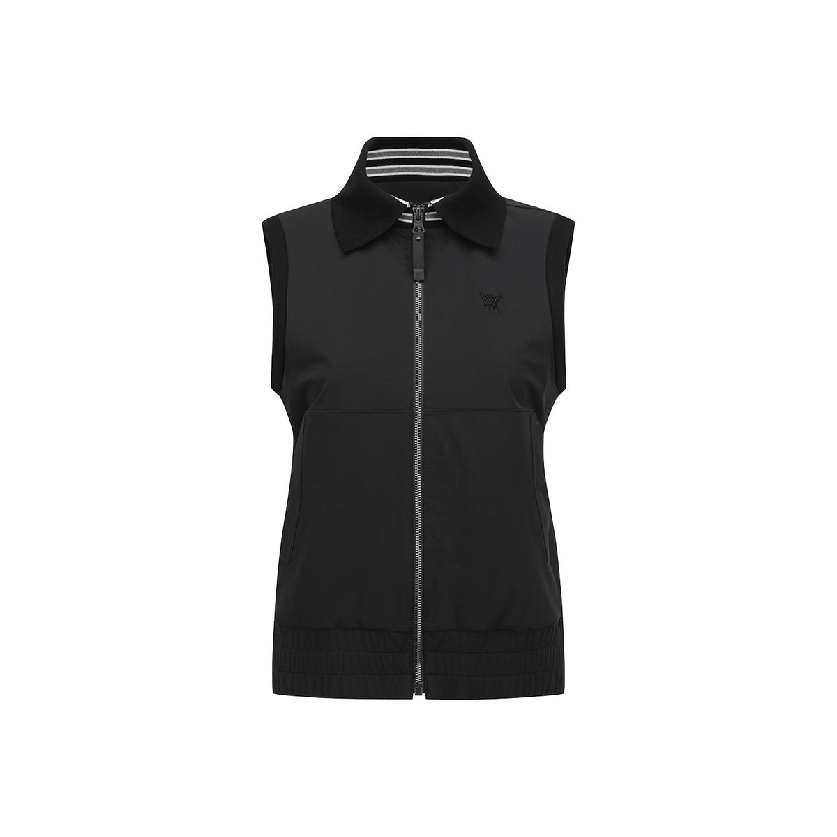 어뉴골프(ANEW GOLF) WOMEN HYBRID KNIT VEST_BK