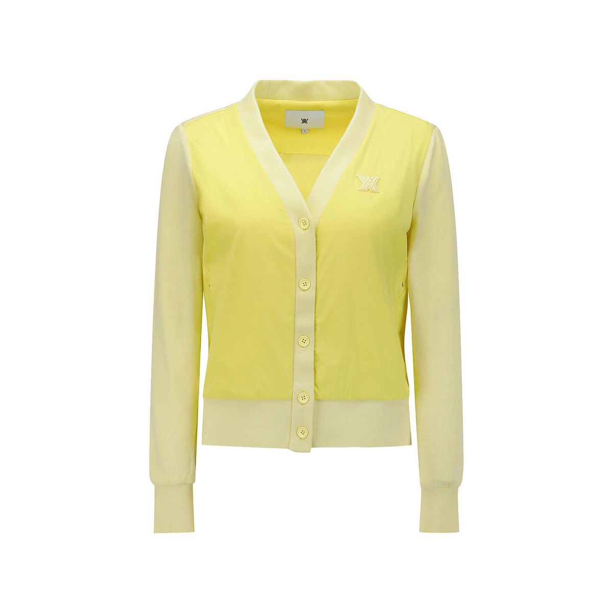어뉴골프(ANEW GOLF) WOMEN LINE BLOCK BUTTON JACKET_YE