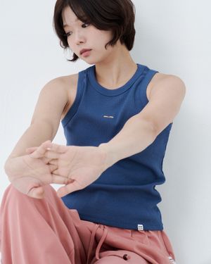 팔락 시그니처 슬리브리스 탑 (블루)