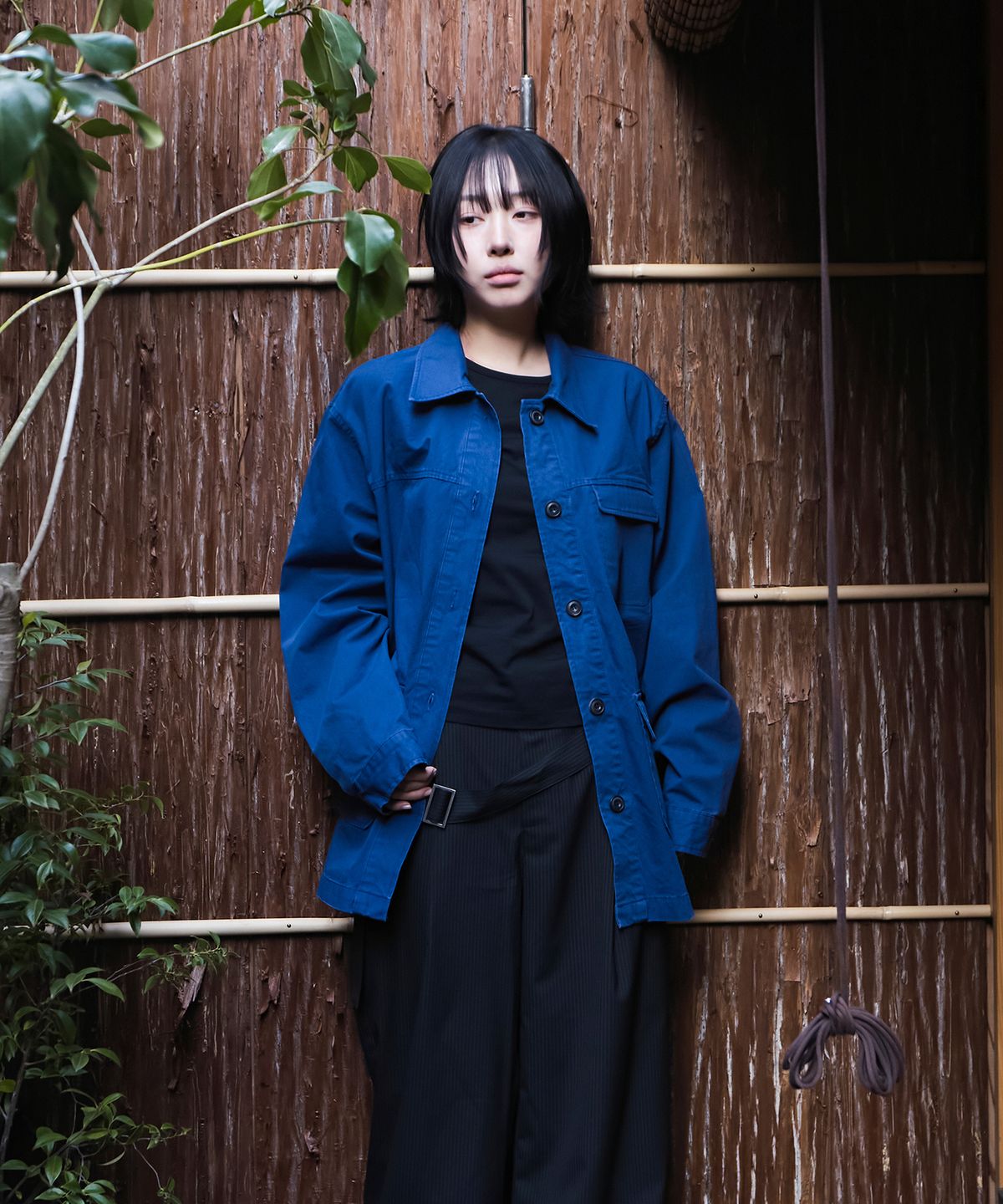다이브인 우먼(DIVEIN WOMEN) VINTAGE WASHING WORK JACKET (BLUE)