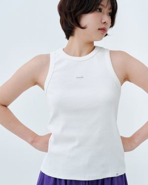팔락 시그니처 슬리브리스 탑 (화이트)