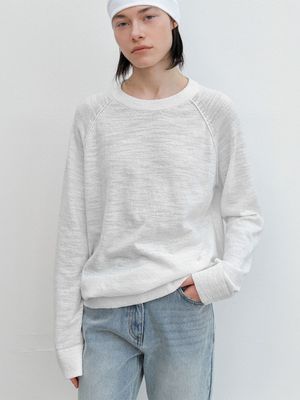 AN COTTON SLUB MINIMAL RAGLAN KNIT (T-7185)