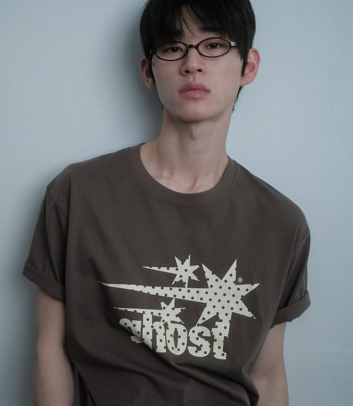 나이스고스트클럽(NICEGHOSTCLUB) DOT SYMBOL TEE_BROWN(NG2FMUT516A)