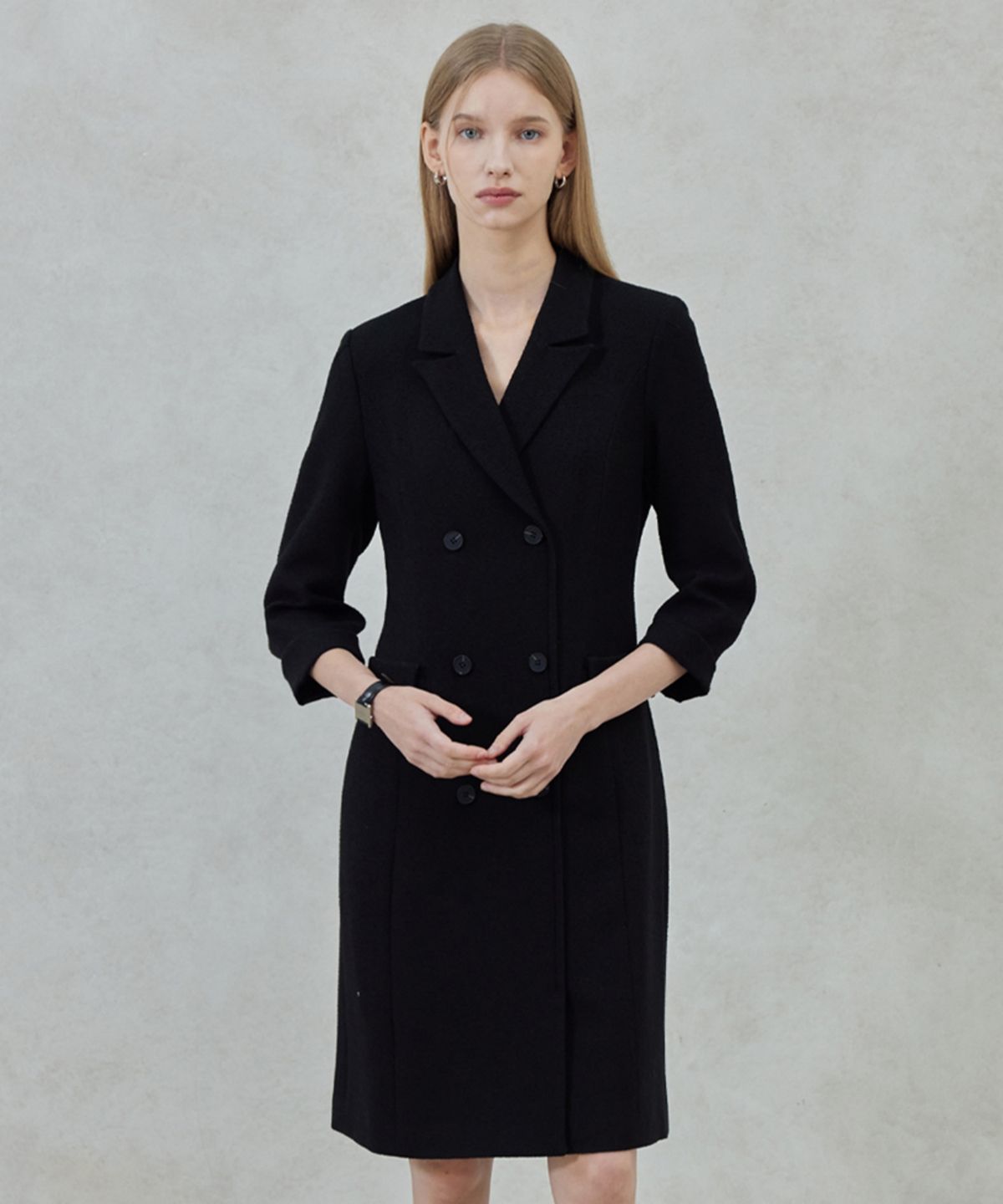 히이크(HYYK) Double-Tailored Dress_Black