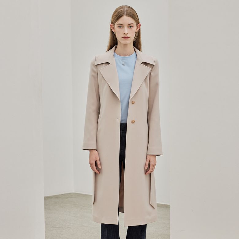 Belted Trench Coat_Beige