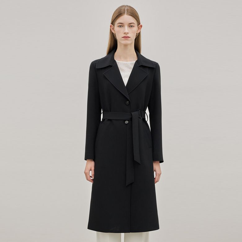 Belted Trench Coat_Black