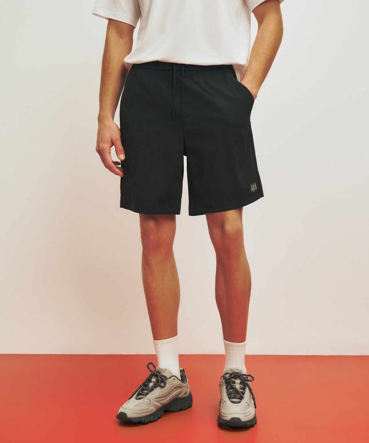 마리떼 스포츠(MARITHÉ SPORT) MARITHE SPORT NYLON HALF PANTS black