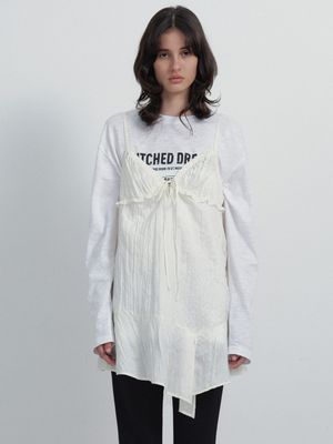 Frill Sleeveless One-piece VW6SO360_2color