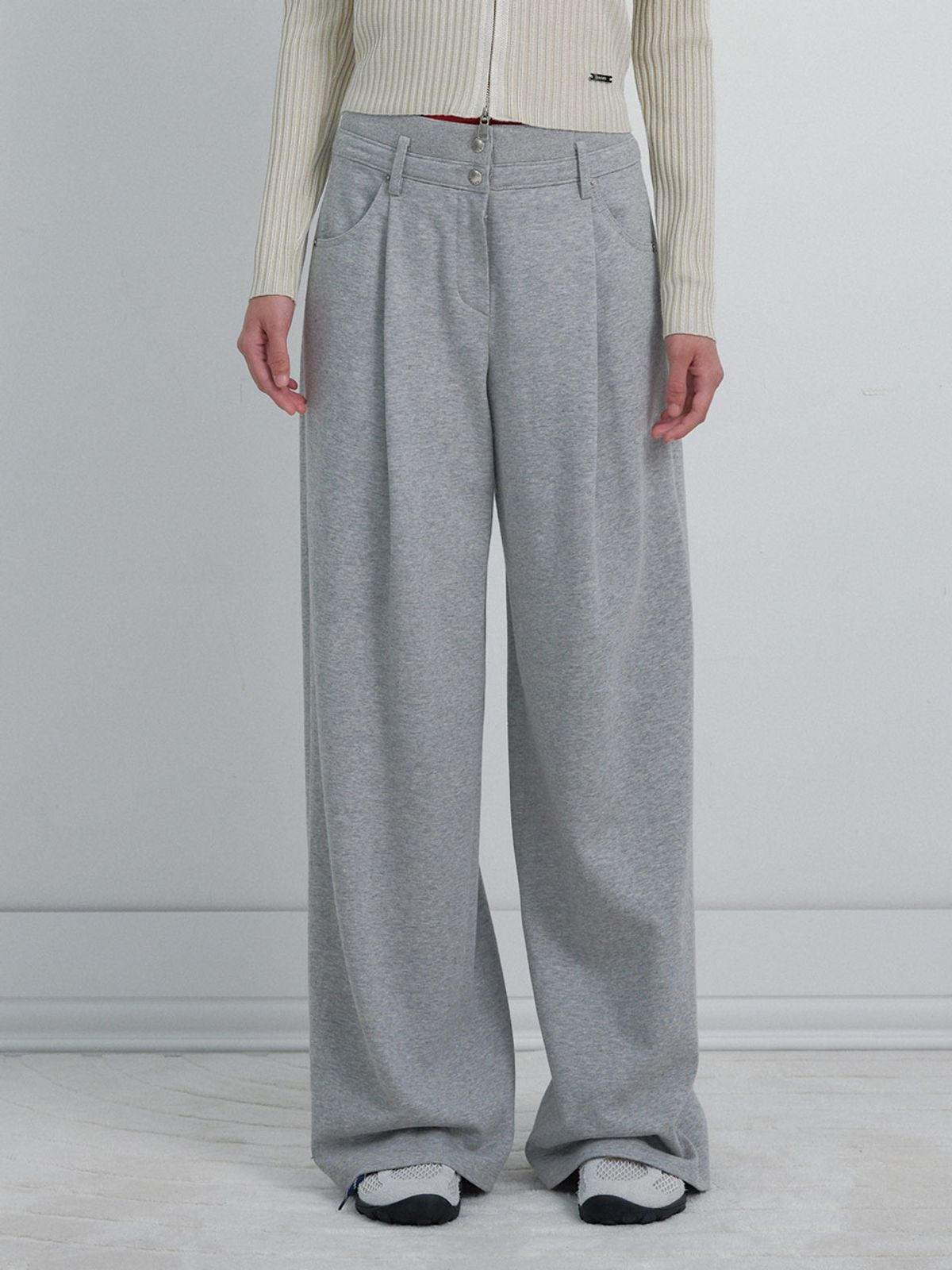 레이브(RAIVE) Belt Loop Tuck Jersey Pants VW6SL272_2color