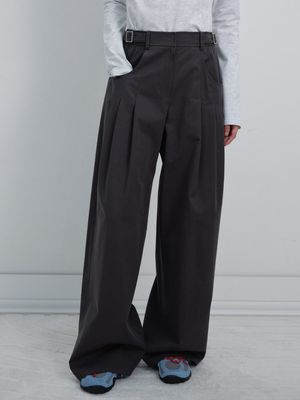Tuck Detail Belted Wide Pants VW6SL377_2color