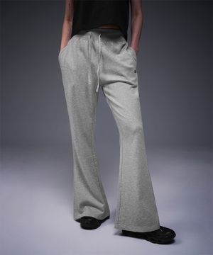 W SILVER B BOOTS CUT SWEAT PANTS [MELANGE GREY]