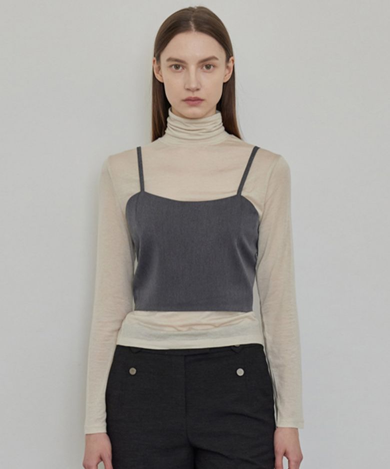 Minimal Backbutton Bustier_Gray