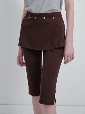 Wrap-skirt Capri Pants VW6SL274_2color
