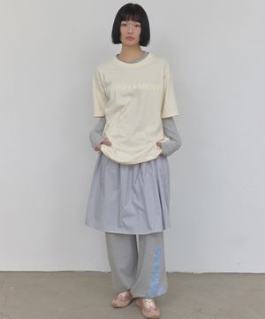 Pattern midi skirt_purple