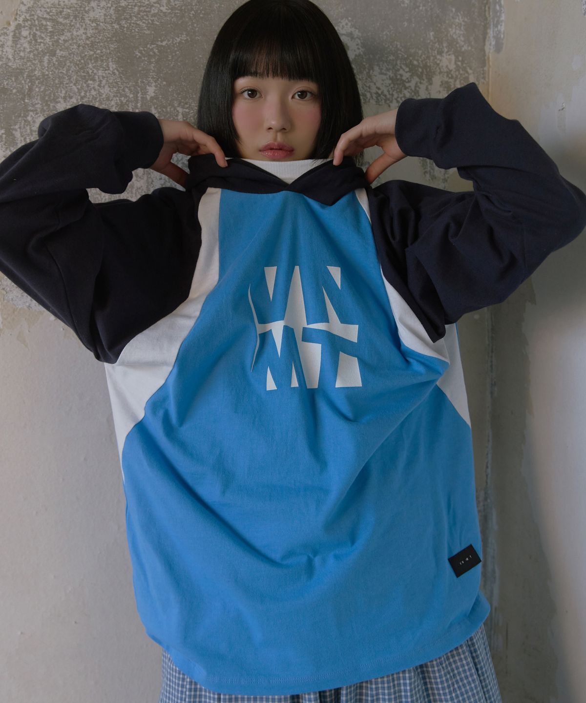바니쉬먼트(VANISHMENT) VNMT long sleeve hoodie_blue - 사이즈 & 후기 | 무신사