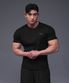 B PENDANT HENRY NECK MUSCLE FIT T-SHIRTS [BLACK]