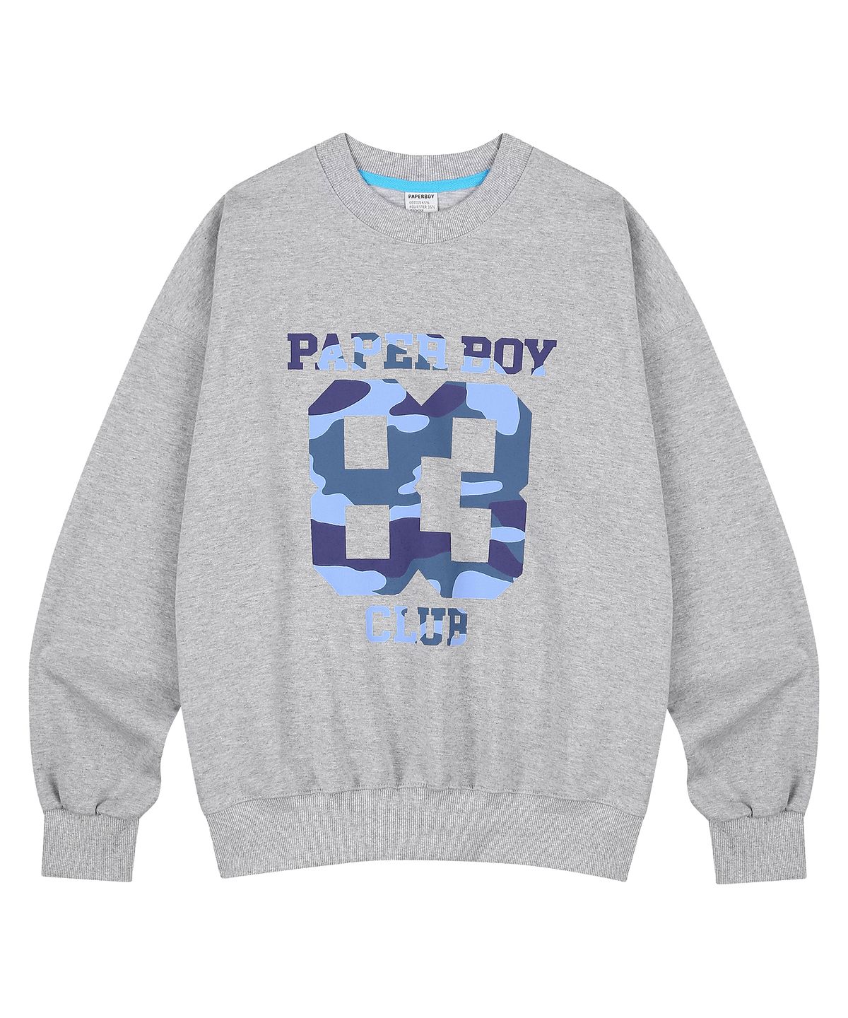 페이퍼보이(PAPERBOY) 카모83 스웨트셔츠-멜란지