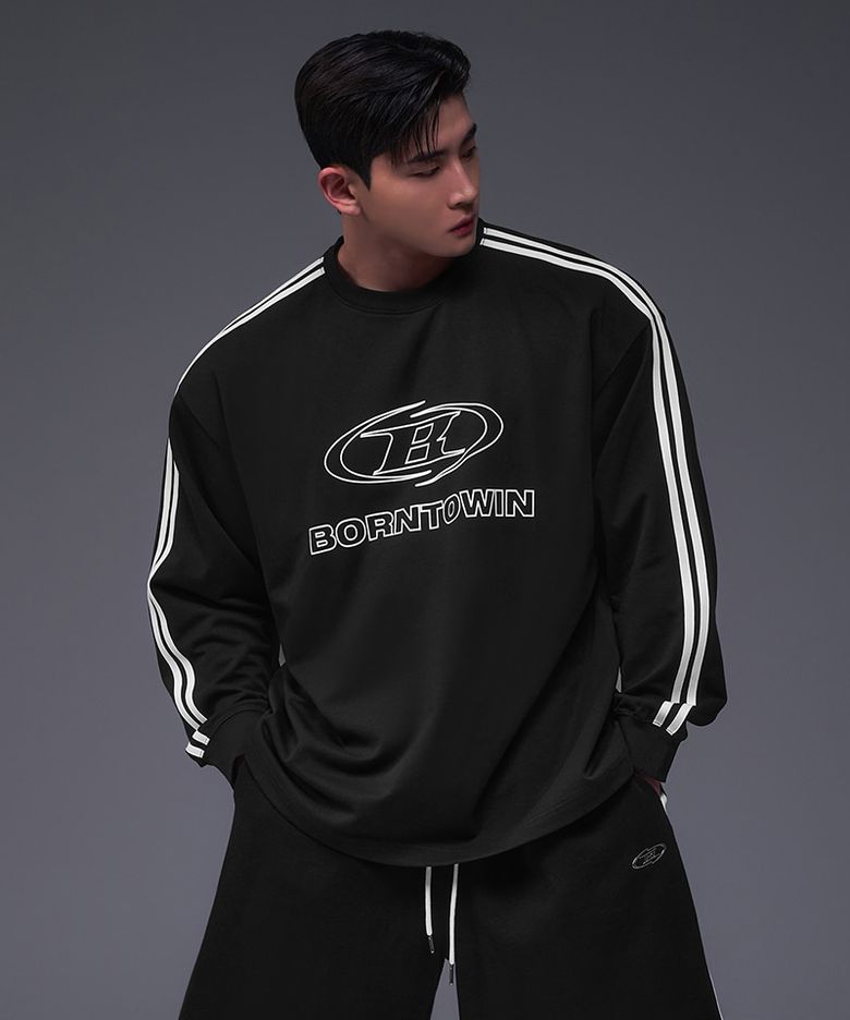 SYMBOL LOGO TRACK LONG SLEEVE [BLACK]