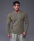 SILVER B LOGO MUSCLE FIT LONG SLEEVE [KHAKI]