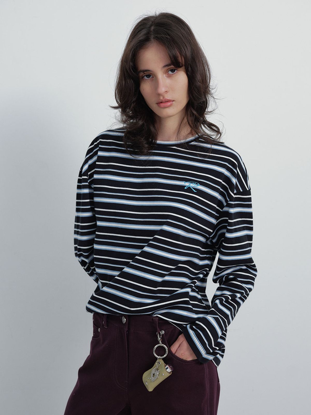 레이브(RAIVE) Stripe Long Sleeve T-shirts VW6SE232_3color