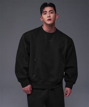 SYMBOL B TECH CREWNECK [BLACK]