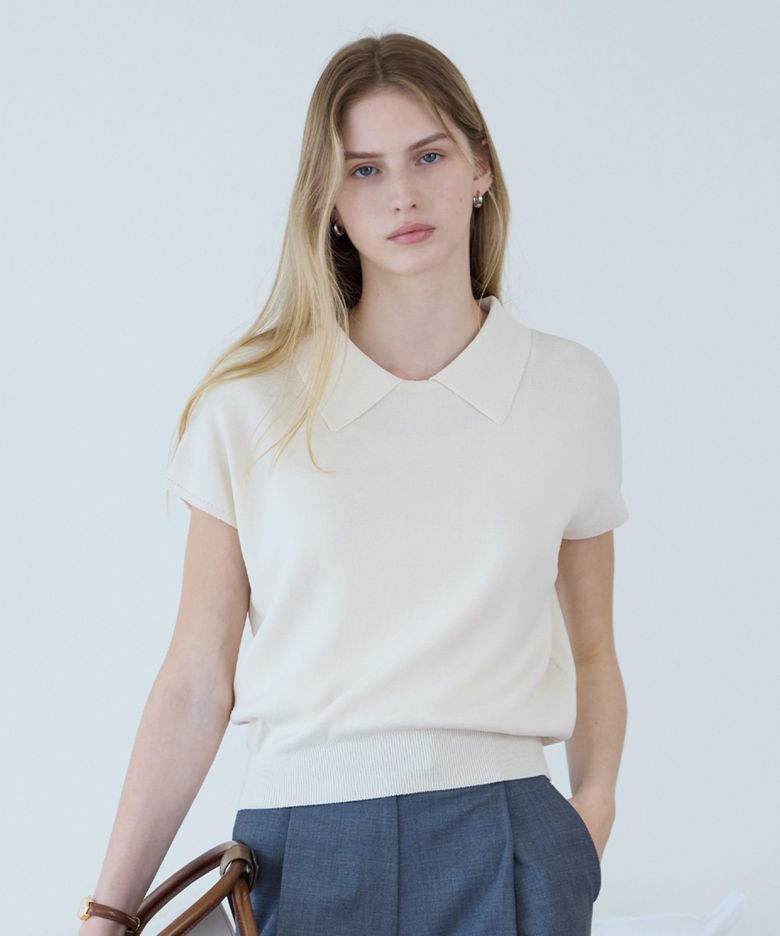 Collar Two-way Knit_Cream