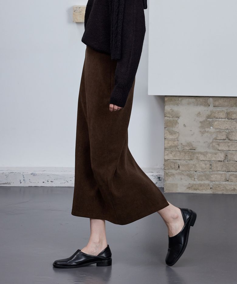 Small Wave Minimal Skirt_Oak Brown