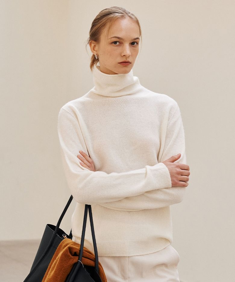 Wool 100 Whole Garment Knit_Ivory