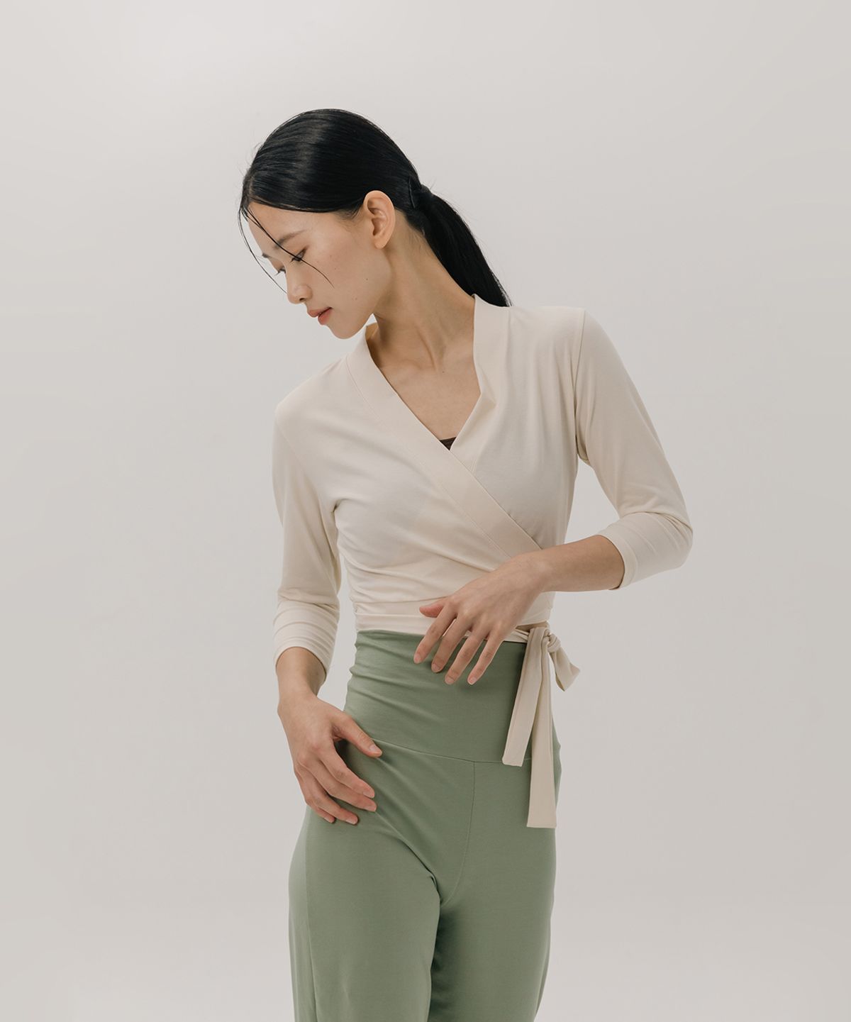 소함소함(SOHAMSOHAM) Wrap yoga cardigan_4colors