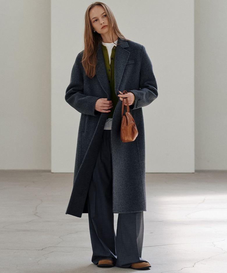 Camel Handmade Tailored Coat_Deep Charcoal