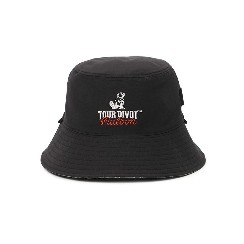 [Tour Divot] 투어디봇 리버시블 버킷햇 BLACK
