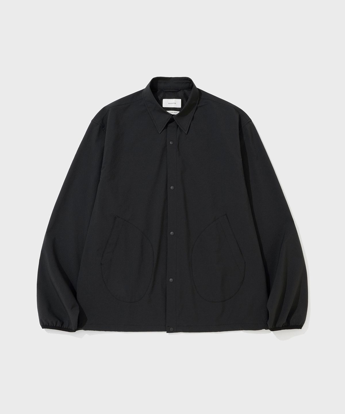 셔터(SHIRTER) SOLOTEX SEERSUCKER SHIRT (BLACK)
