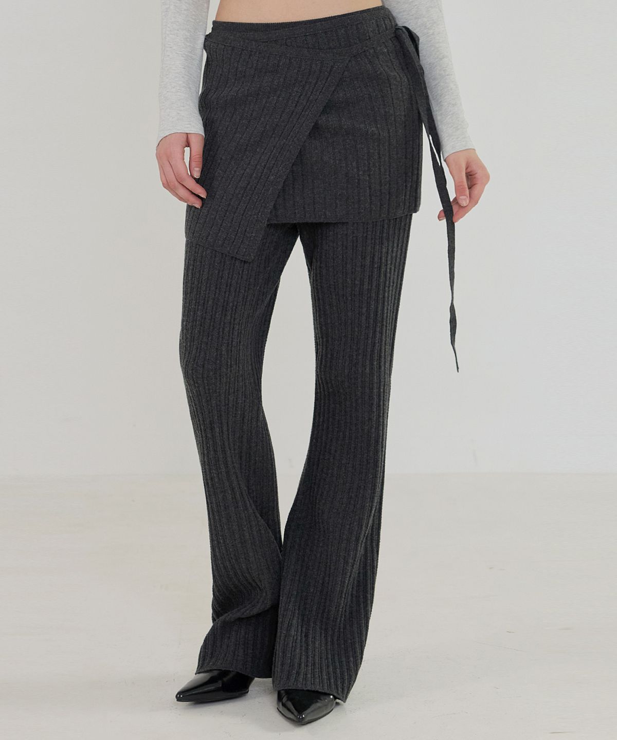 퀸스래빗(Q'SRB) Ivy Wrap Knit Skirt