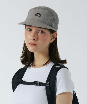 [UNISEX] 탑 메쉬 러닝 캡 모자 - 라이트그레이