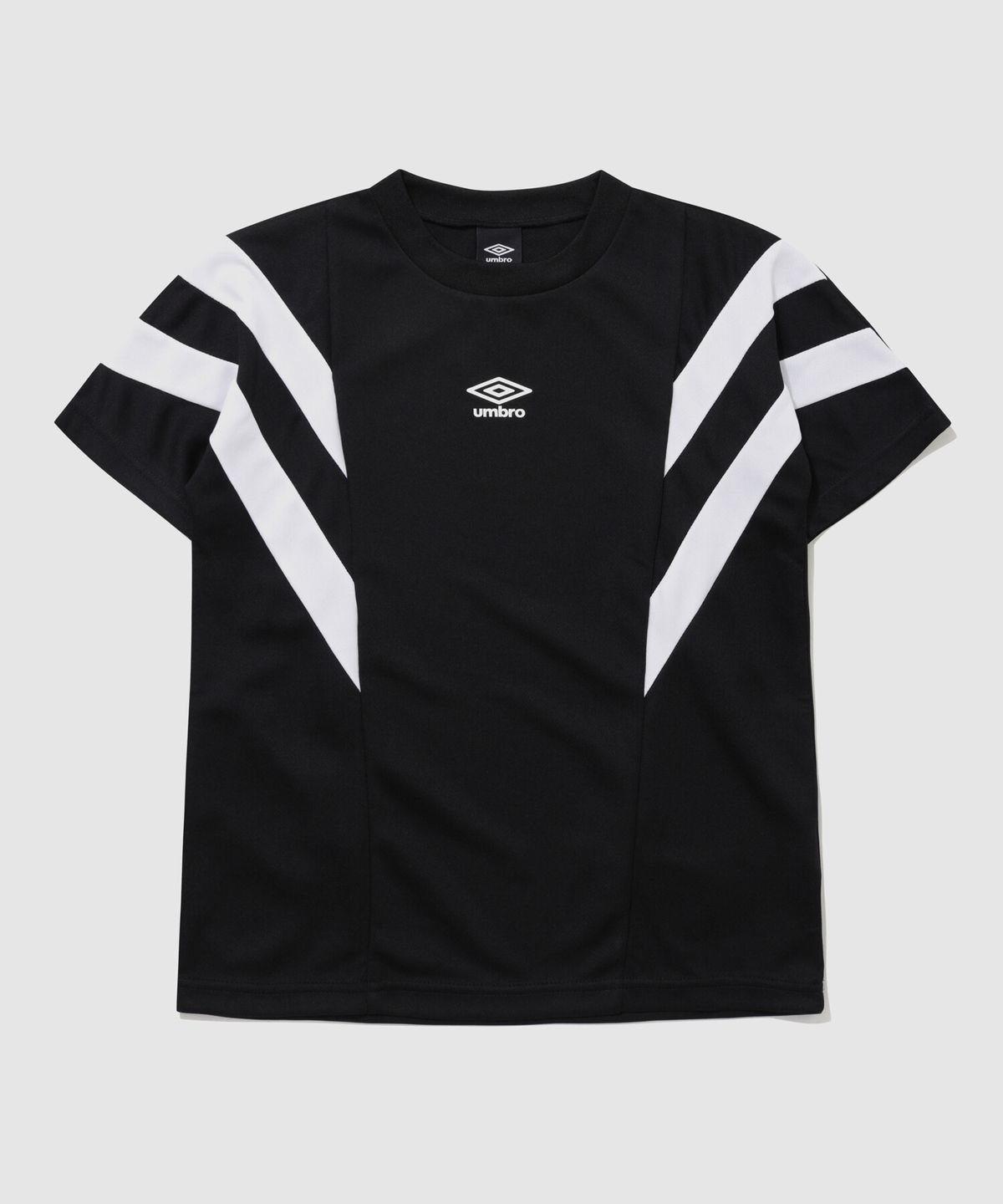 엄브로(UMBRO) 주니어 반팔 트레이닝 셔츠 블랙 UQ116SRS21
